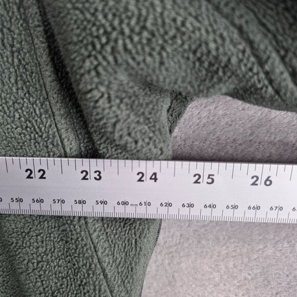Mens The North Face Polartec Full Zip Fleece Jacket Green Gray Polyester Size L - Picture 7 of 9